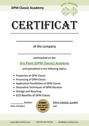 Certificate DPM Classic Academy